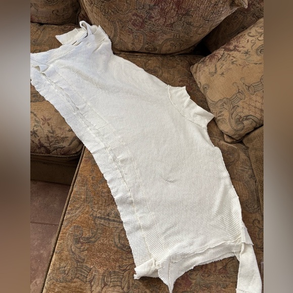 Free People We the Free Oversized Cropped Thermal in White size Medium - Picture 11 of 12